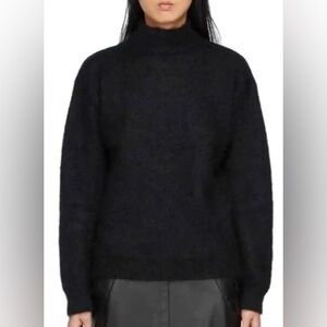 COS Black Wool Turtleneck Sweater